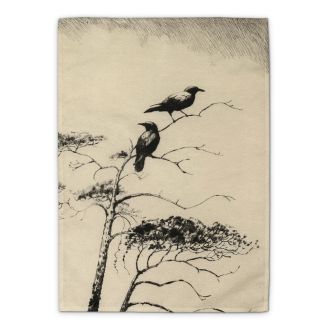 Henry Emerson Tuttle ‘Two Crows’ tea towel