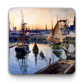 James Douglas ‘Dundee (Dundee from the Harbour)’ coaster