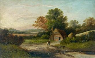Landscape with a Small Croft and Figures