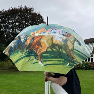Alfred Munnings 'Under Starters Orders' Umbrella