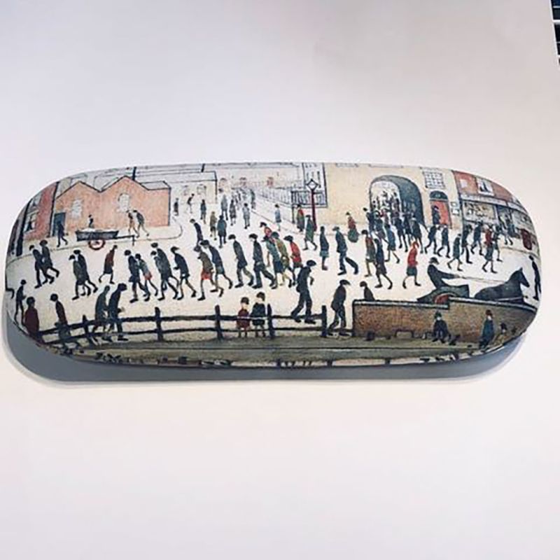 L. S. Lowry ‘Coming from the Mill’ (1930) glasses case with lens cloth