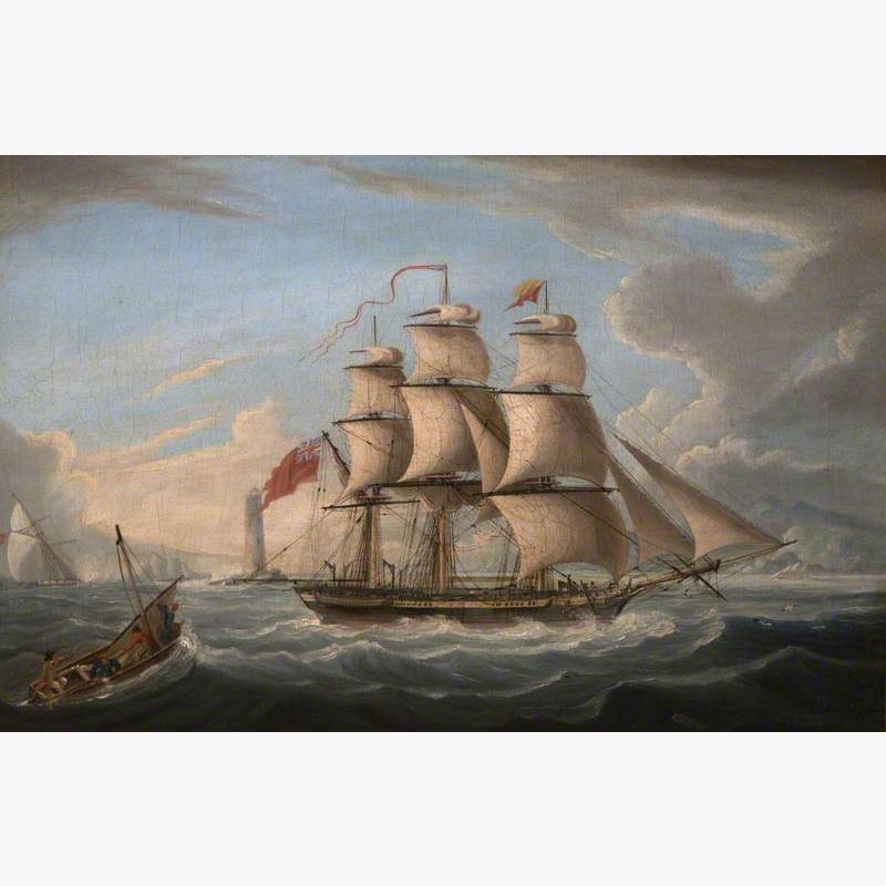 The 'Albion' Sailing from Portsmouth for the South Seas, 1 March 1806
