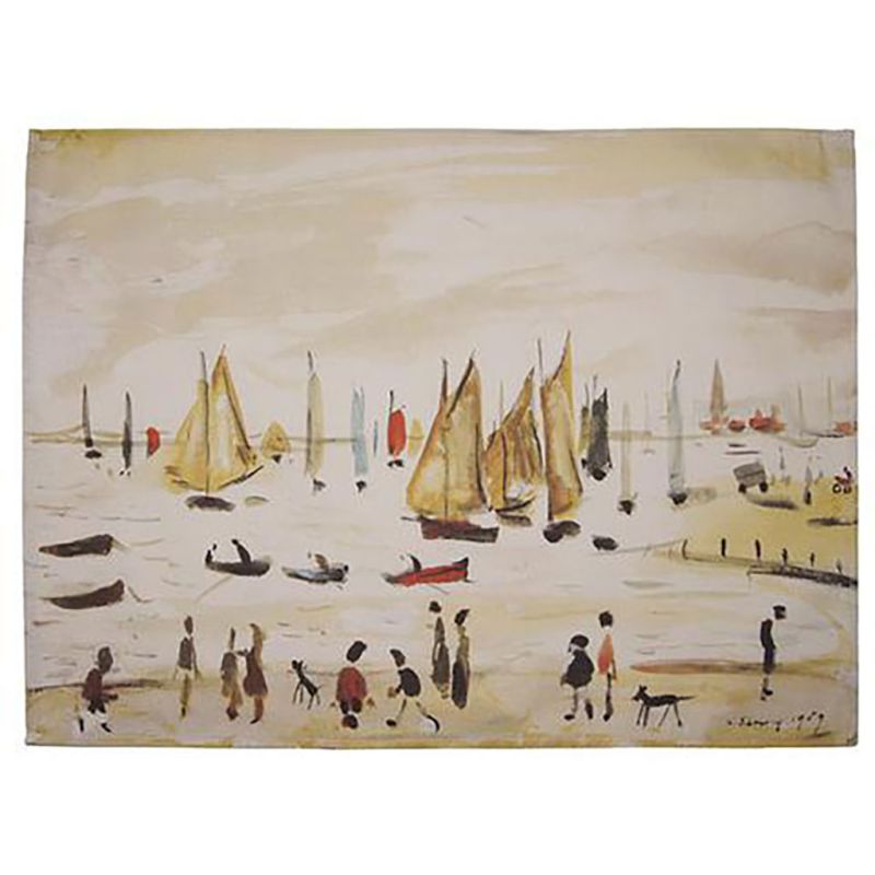 L. S. Lowry ‘Yachts’ (1959) tea towel
