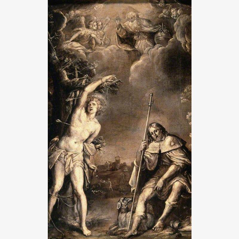 Saint Sebastian and Saint Roch, with God the Father and Plague Victims
