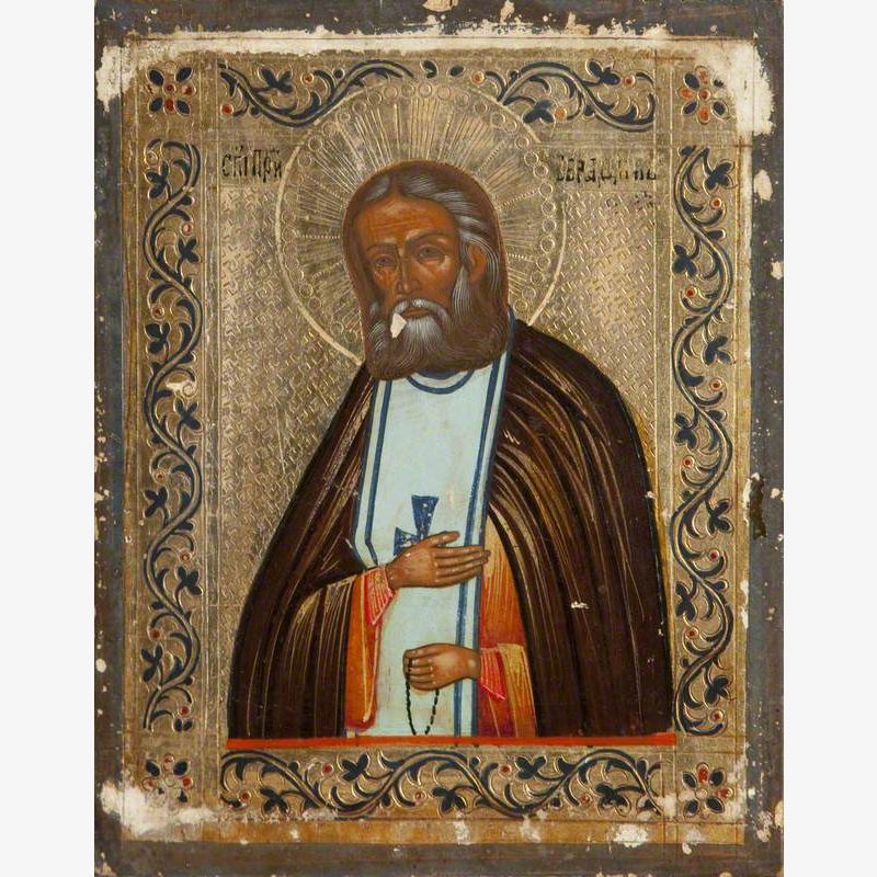 Icon with Saint Seraphim of Sarov