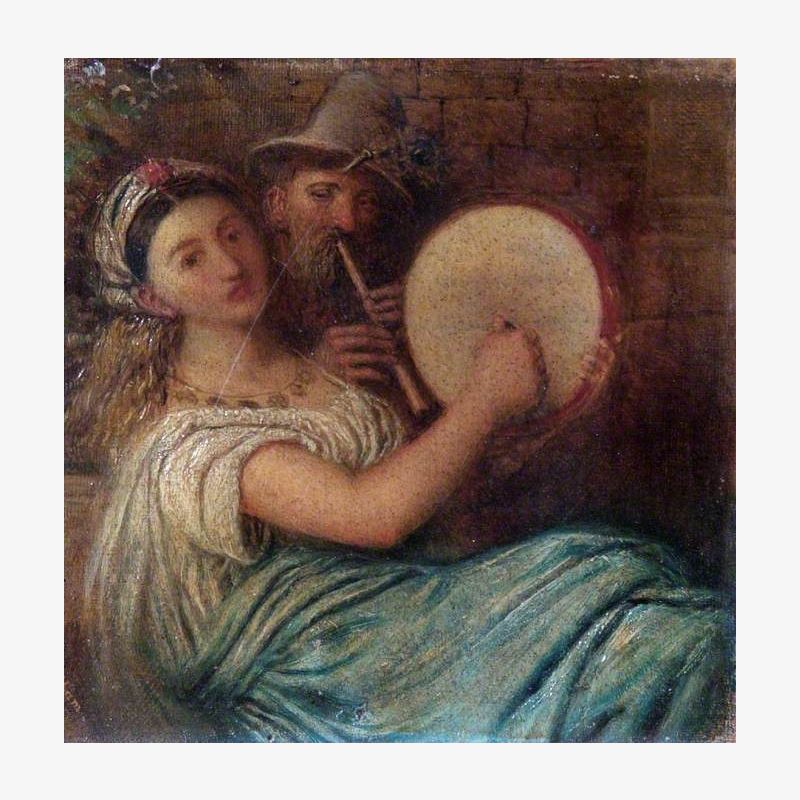 Woman with a Tambourine (Irene with a Tambourine)