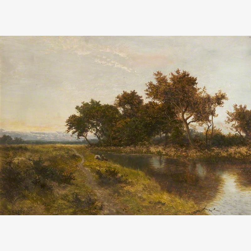 Landscape: Two Figures by a Stream