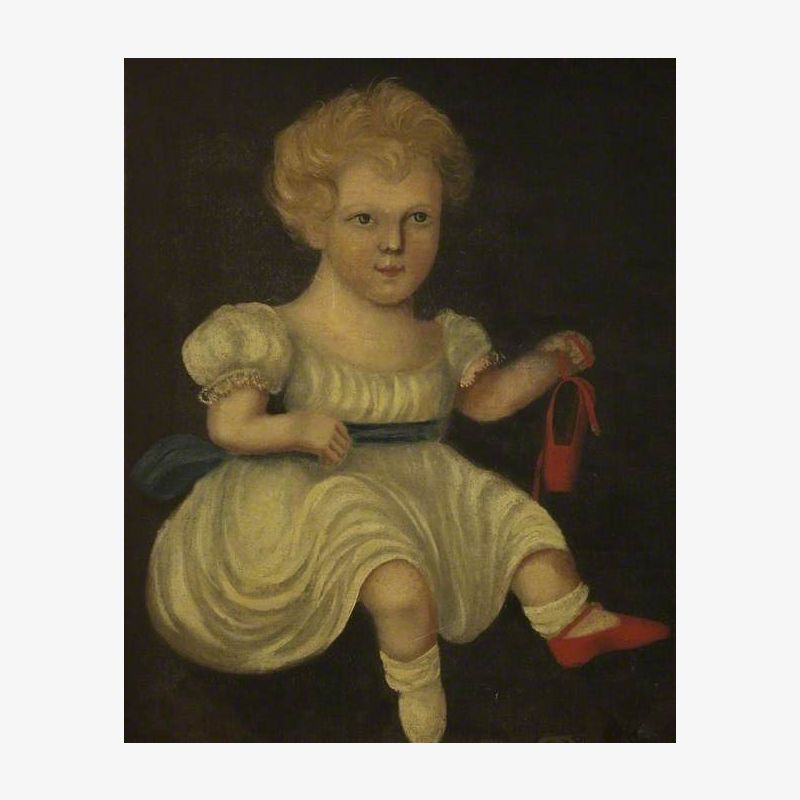 A Child with a Red Shoe