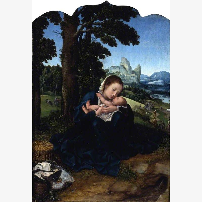 The Virgin and Child Resting in an Imagined Landscape