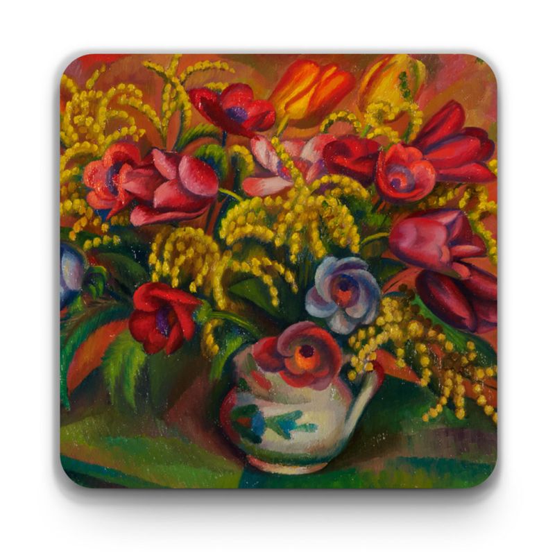 Mark Gertler ‘Tulips and Mimosa’ coaster