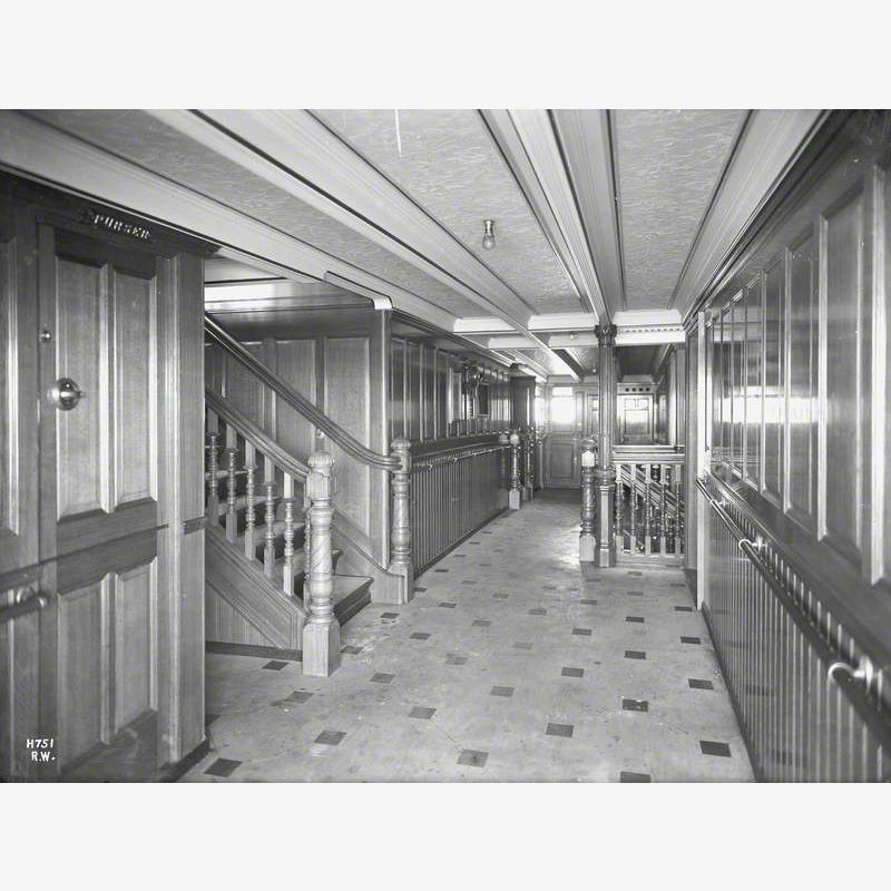 First class staircase and passageway