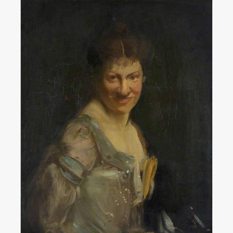 Portrait of a Lady in a Blue Gown