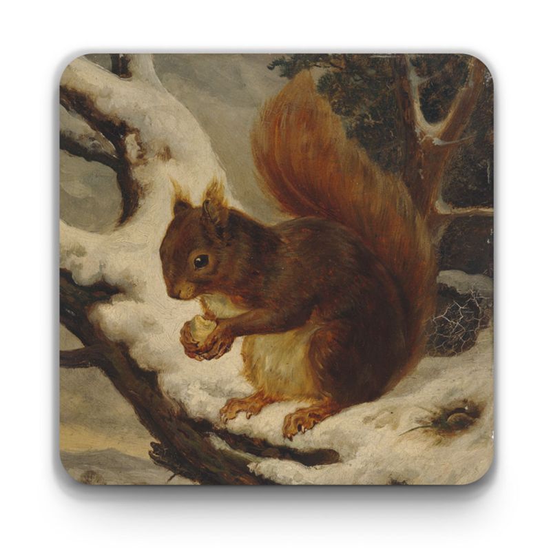 Basil Bradley ‘A Red Squirrel Eating a Nut’ coaster