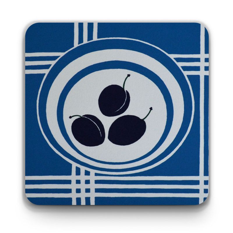 Moira Macgregor ‘Three Plums in a Bowl’ coaster