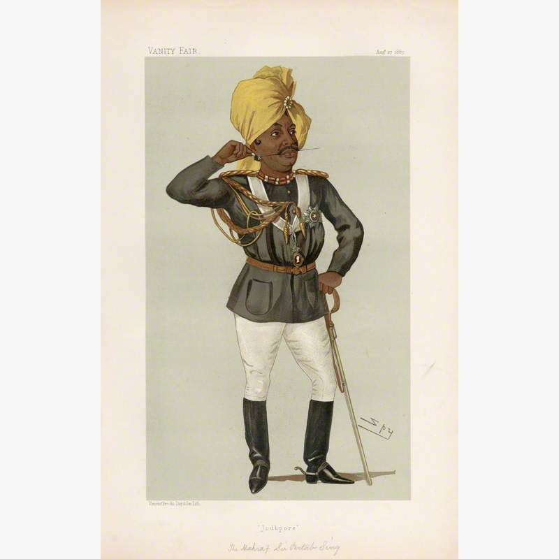 Sir Pertab Singhji, Maharaja of Idar and Regent of Jodhpur ('Men of the Day. No. 385.' 'Jodhpore.')