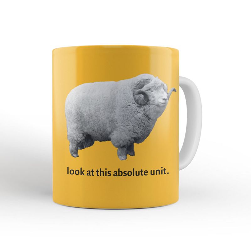 ‘The Absolute Unit’ mug – yellow