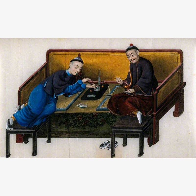 Two Wealthy Chinese Opium Smokers