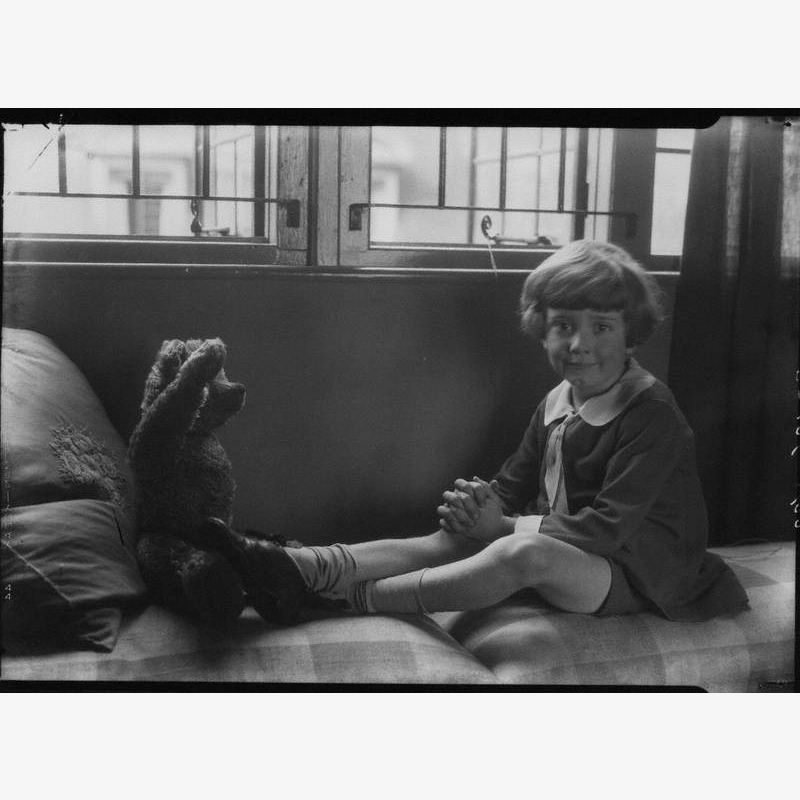 Christopher Robin Milne with Pooh Bear