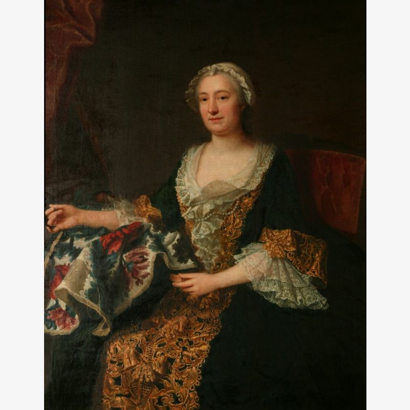 The Marquise de Castellane with Her Embroidery