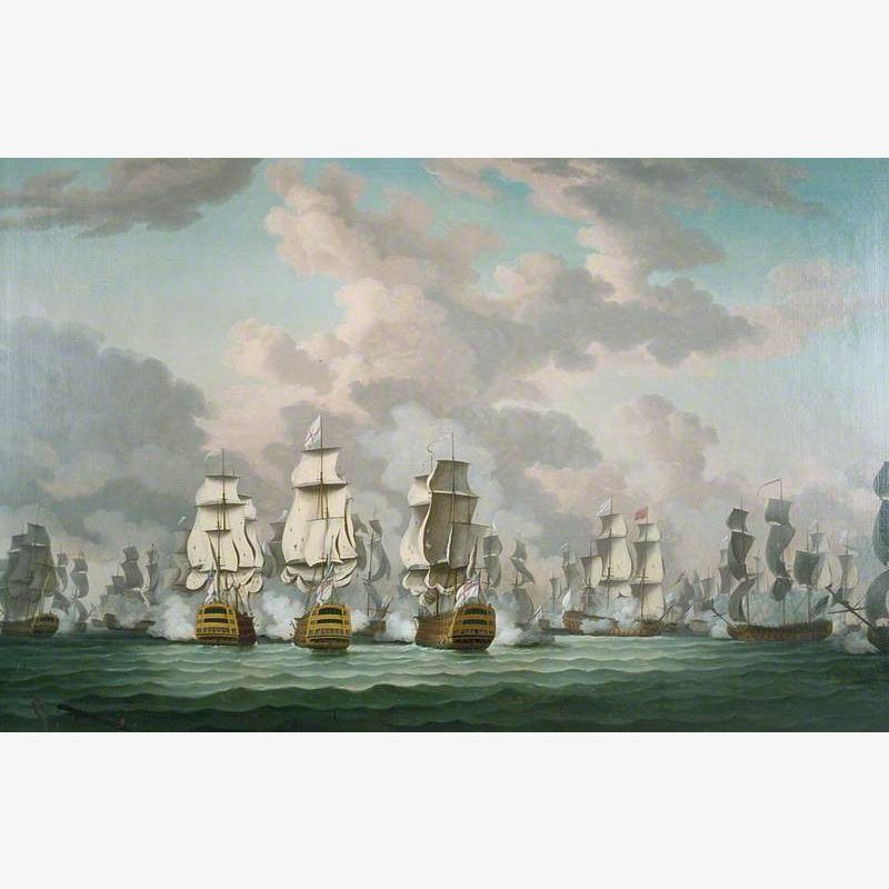 Lord Rodney Breaking the French Line off Dominica, 12 April 1782