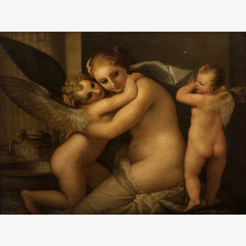 Nymph and Cupids