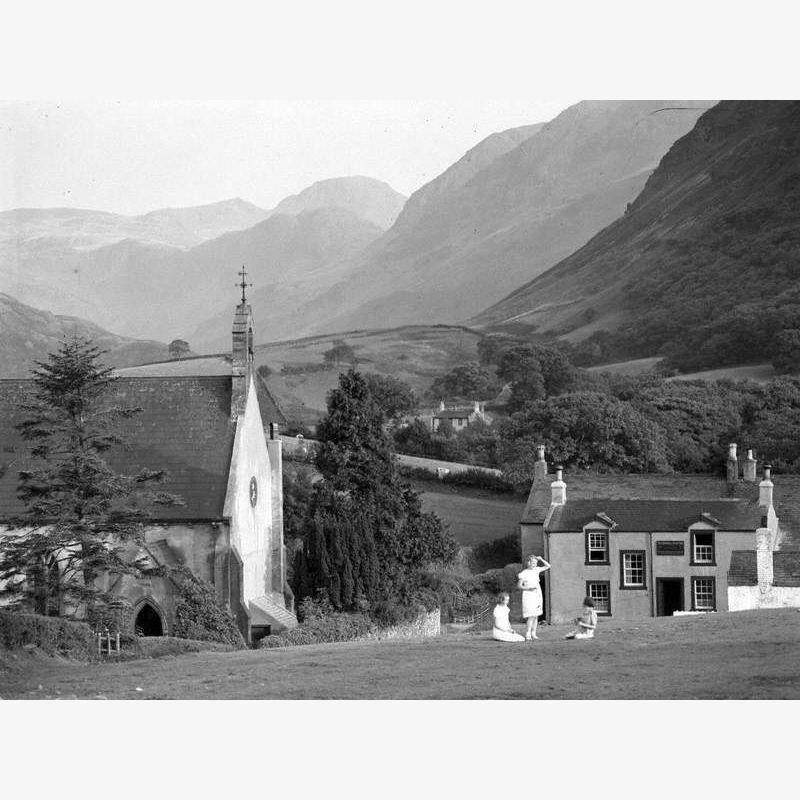 Buildings and People at Buttermere