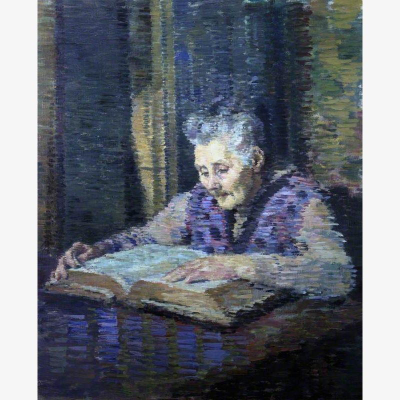 The Artist's Mother Reading the Bible