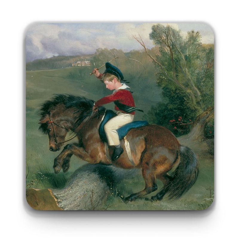 Edwin Henry Landseer ‘The First Leap, Lord Alexander Russell on His Pony Emerald’ coaster