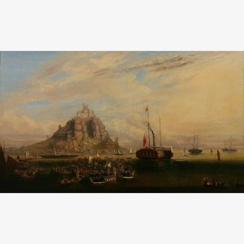 The Departure of Queen Victoria and Prince Albert from St Michael's Mount