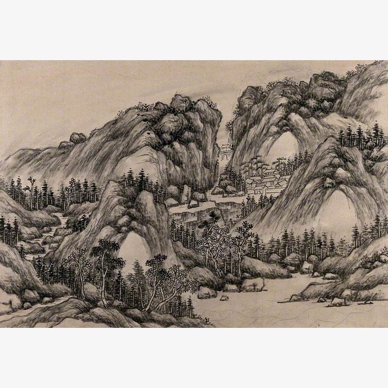 A Chinese Landscape of Hills and Forests