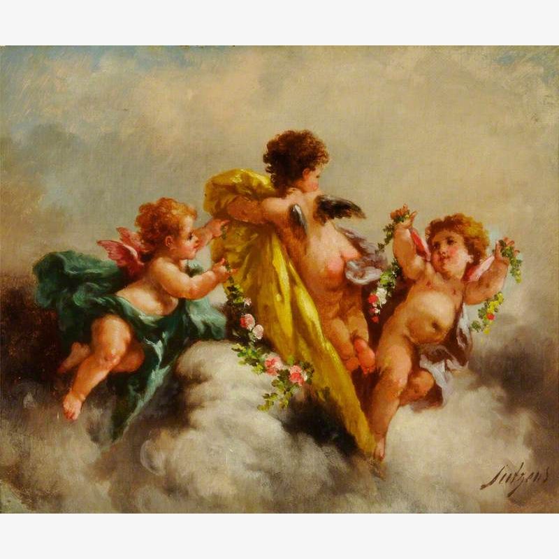 Cupids and Flowers