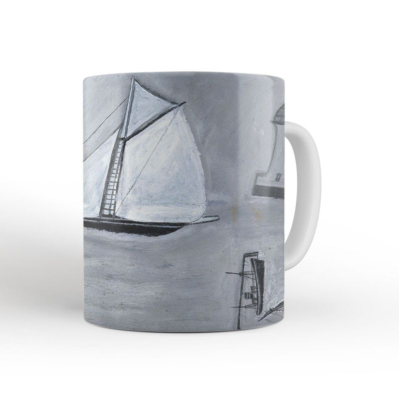 Alfred Wallis 'St Ives harbour: White sailing ship' mug