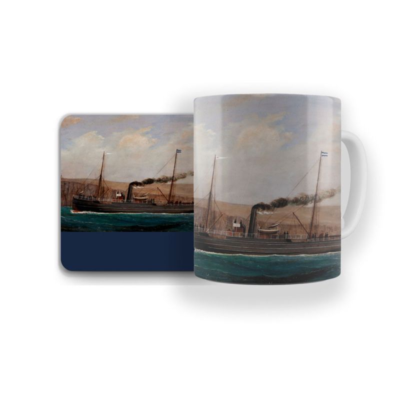 William Leask `St Olaf` mug and coaster