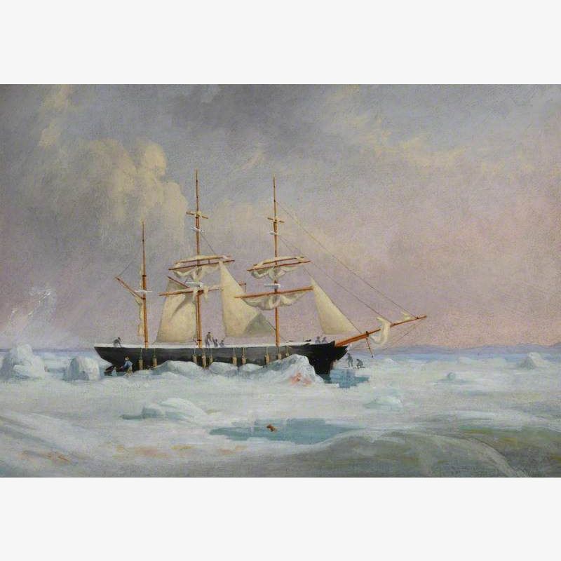Three-Masted Boat Set in Pack Ice, Bay of Chaleur