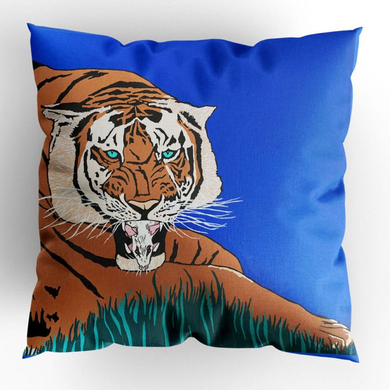Dez Quarréll `Mouse Tiger` cushion