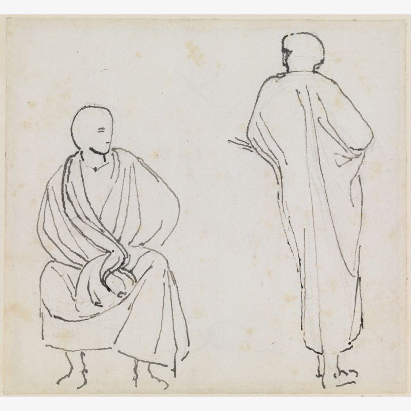Two Cloaked Figures