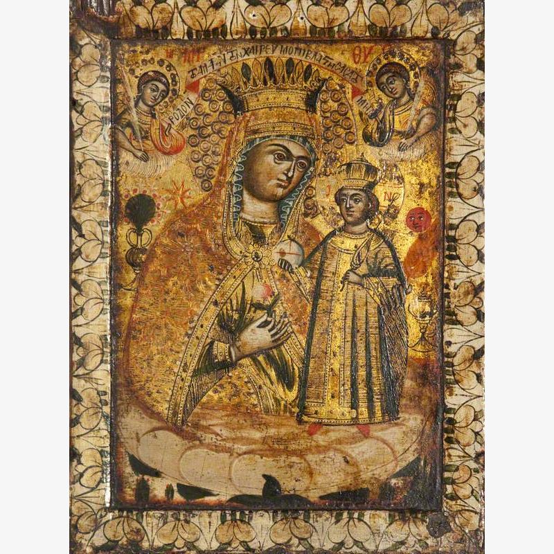 Icon with The Virgin of the Unfading Rose