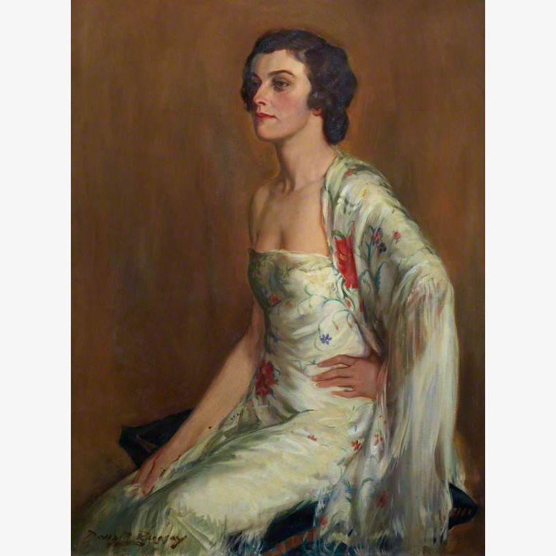 A Lady with a Shawl (Miss Betty Cautley)