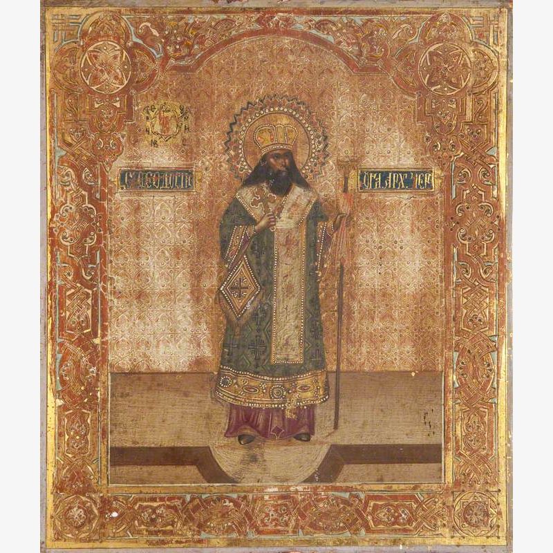 Icon with Saint Theodosius of Chernigov