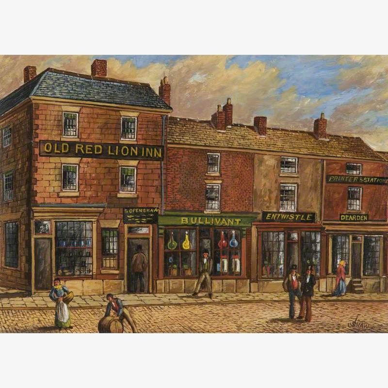 'Old Red Lion Inn', Fleet Street, Bury, 1861