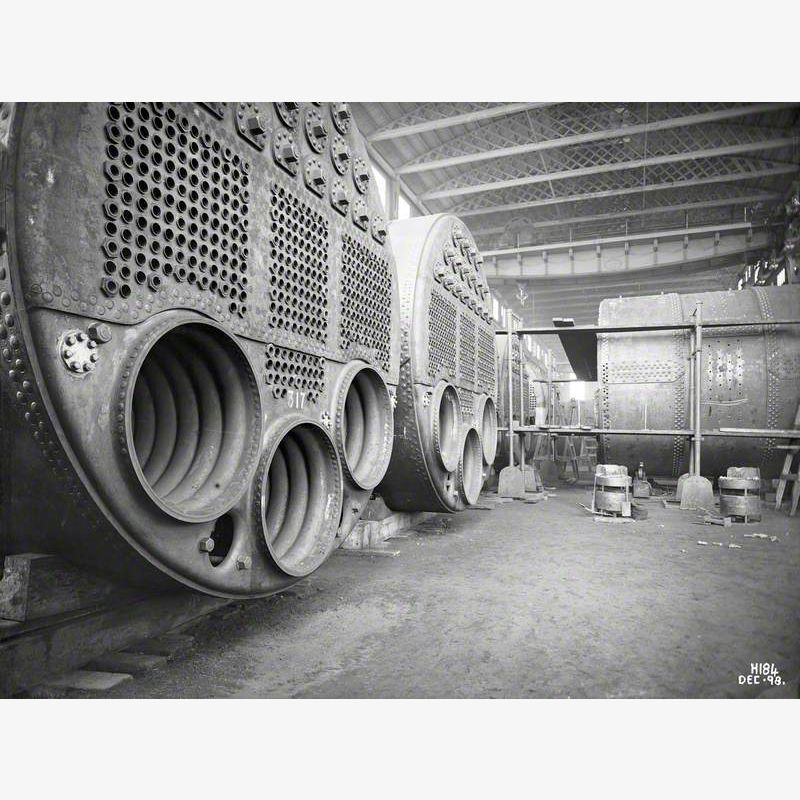 Boilers in course of construction