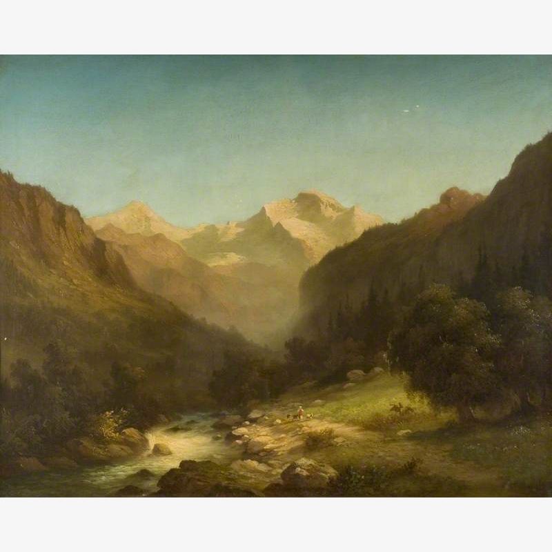 Mountain Landscape with River