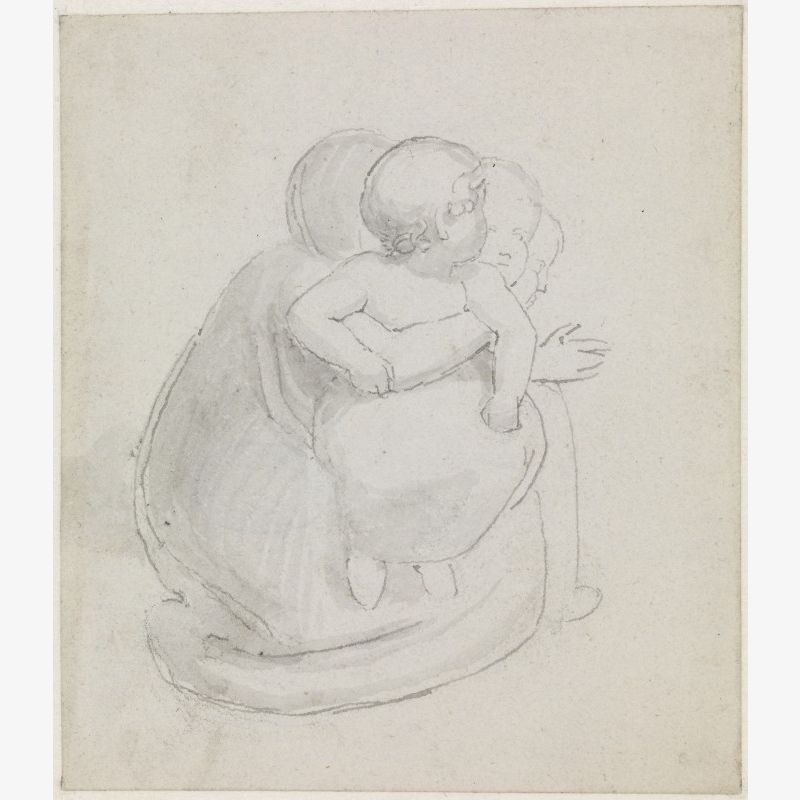 An Infant Upon a Mother's Lap