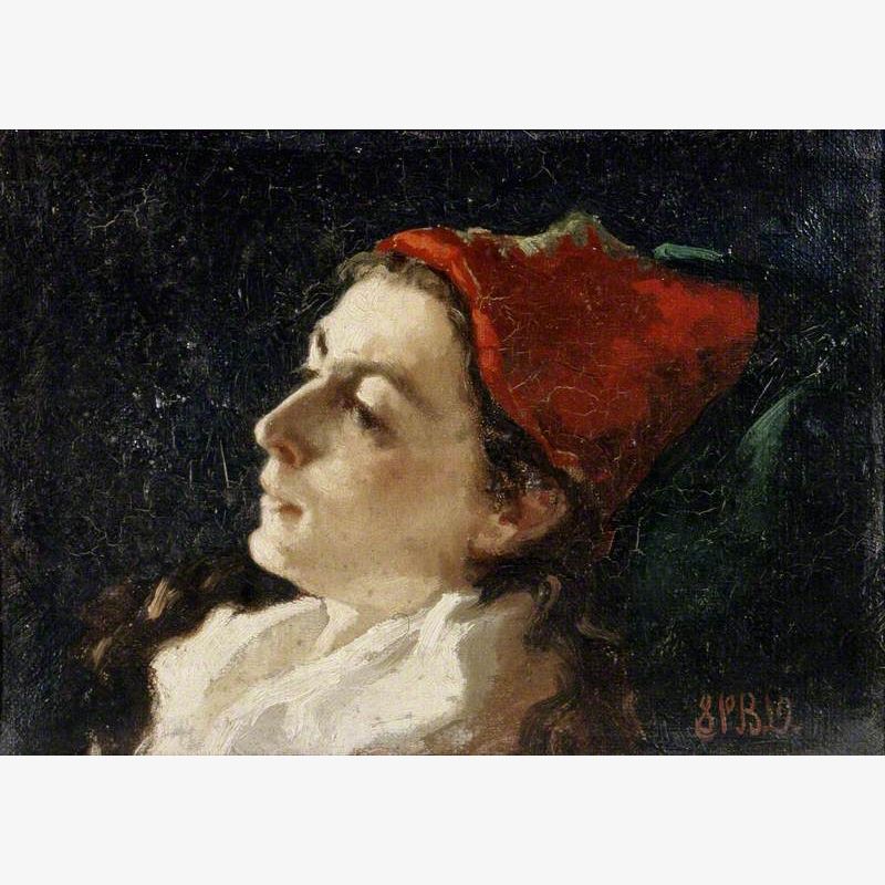Head of a Woman in A Red Cap