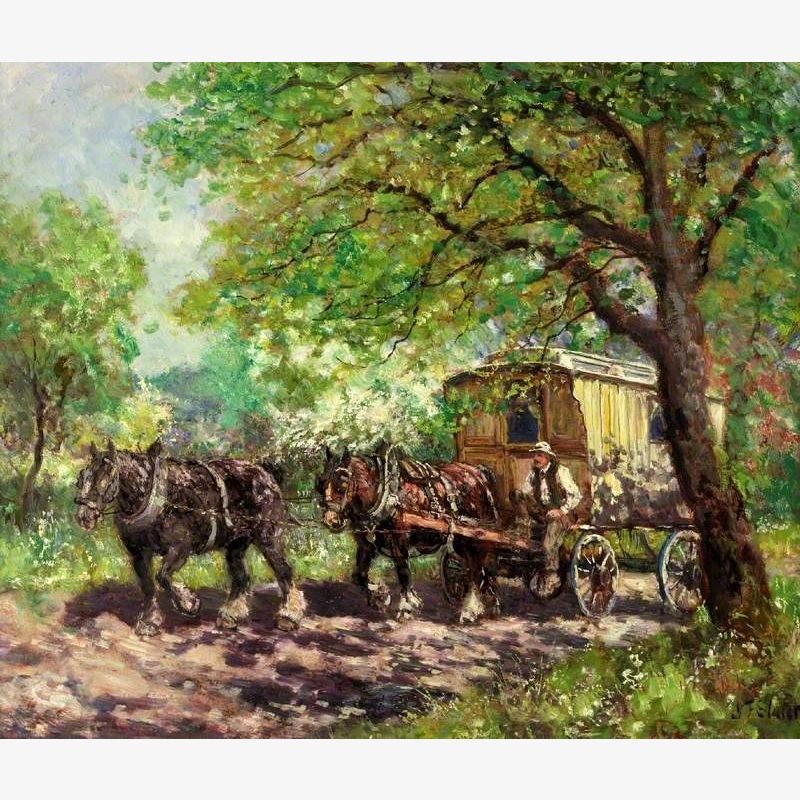 Two Horses and a Caravan