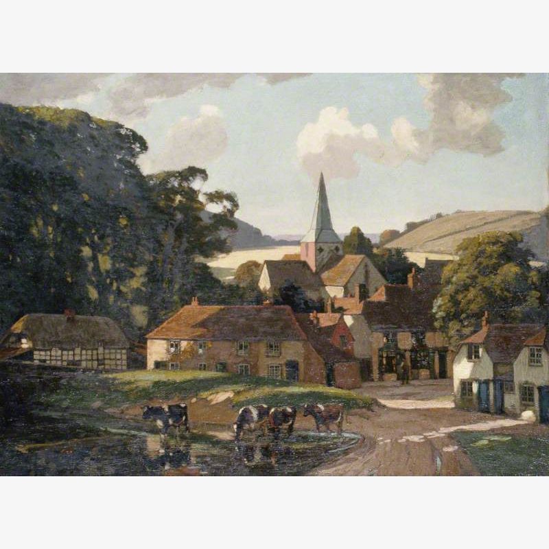 Harting Village and Pond, West Sussex