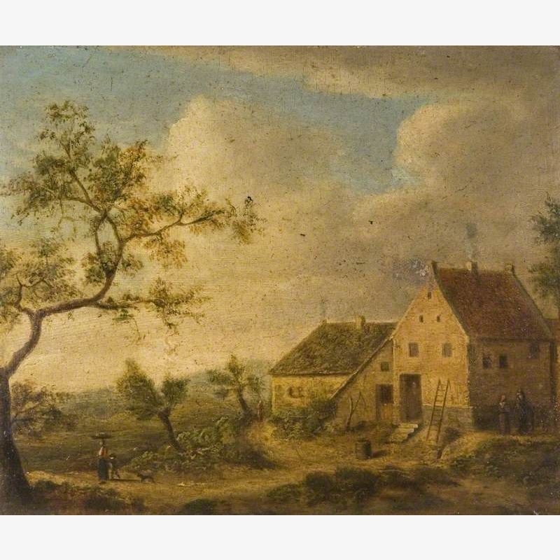 Dutch Cottages and Figures