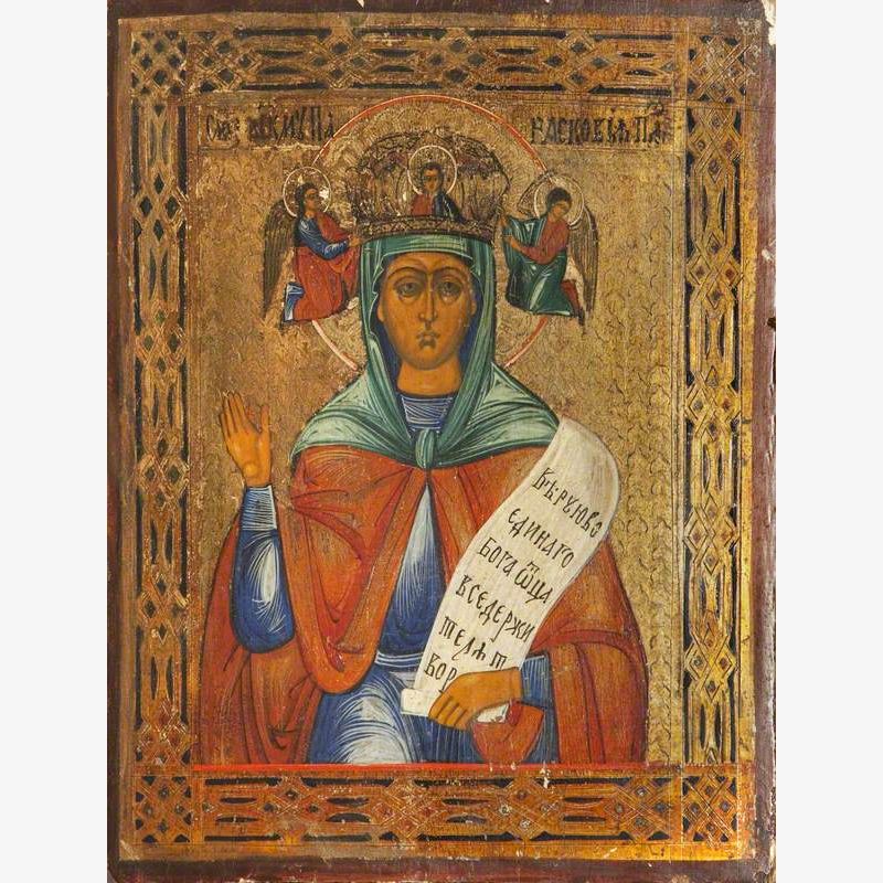 Icon with Saint Paraskeva