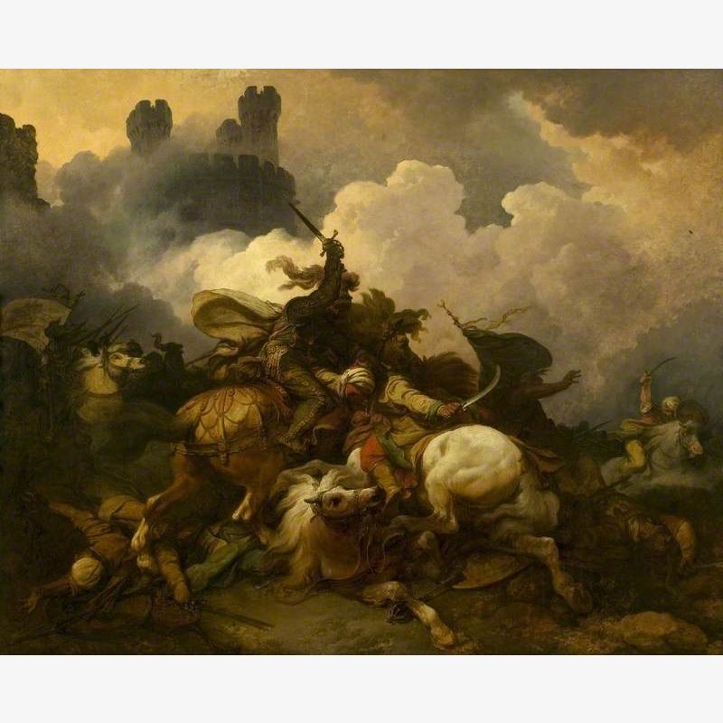 The Battle between Richard Coeur de Lion and Saladin in Palestine