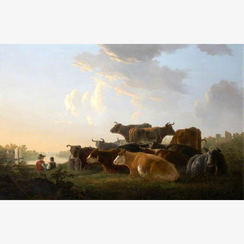 Cattle on the Banks of the Maas